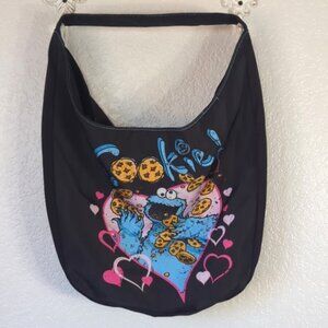 Sesame Street Cookie Monster Black & Blue Tote Bag